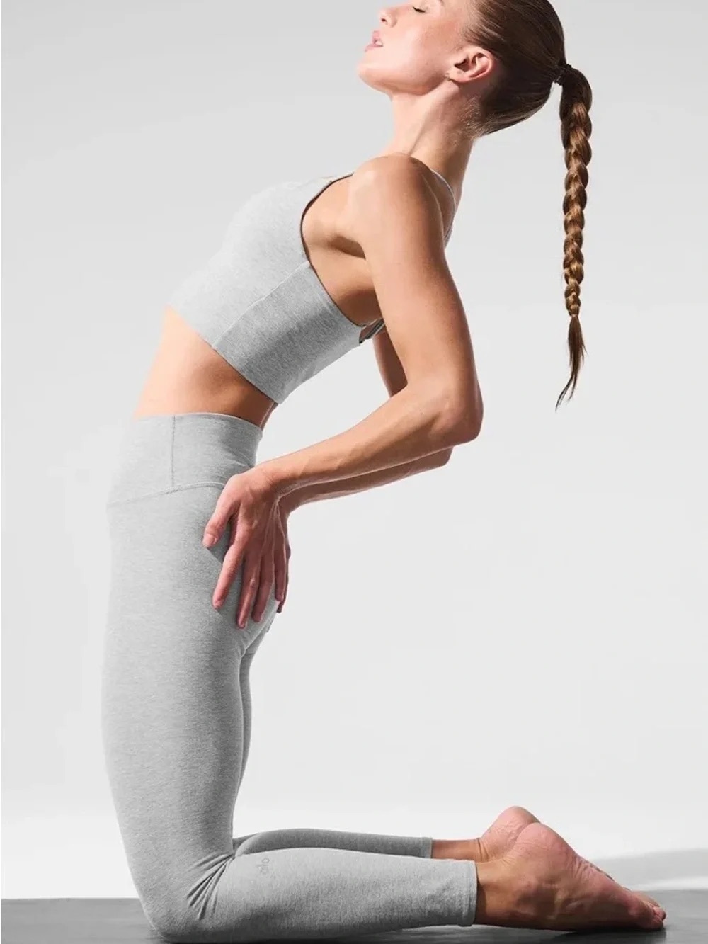 ALO Yoga Heather Grey High-Waist Leggings - XS